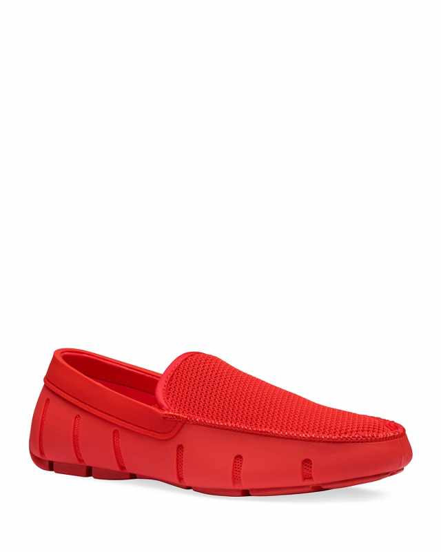 Men's Tonal Mesh/Rubber Driver Loafers